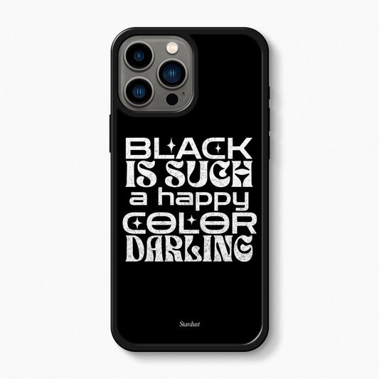 Black Is Happy Mag Safe Tough iPhone Case - Black