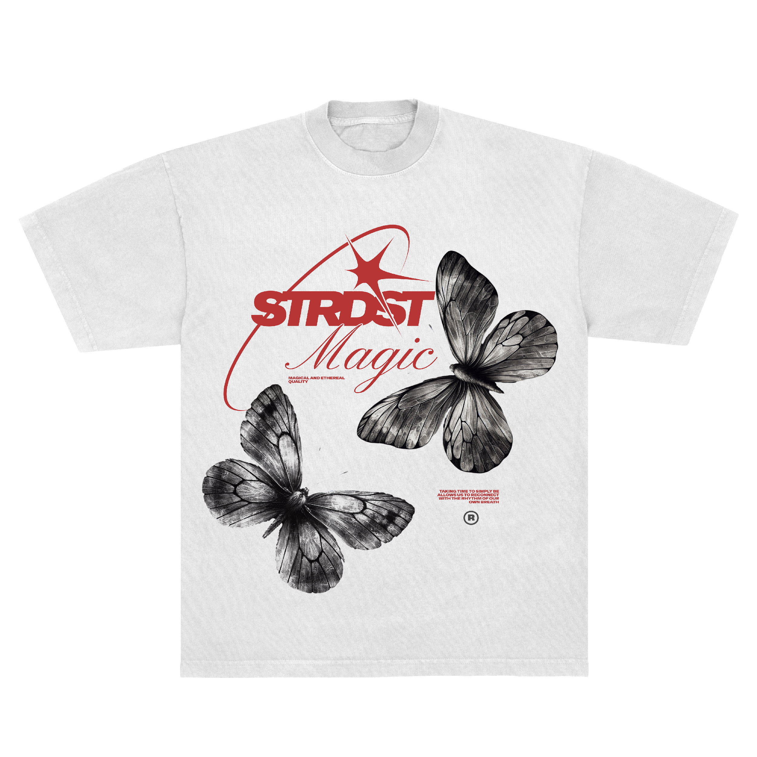 Graphic Butterfly Illustration Tee