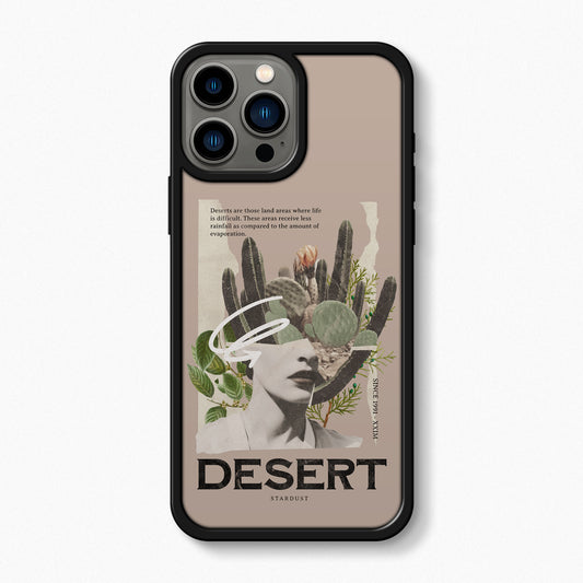 Desert Land Tough iPhone Case - Black