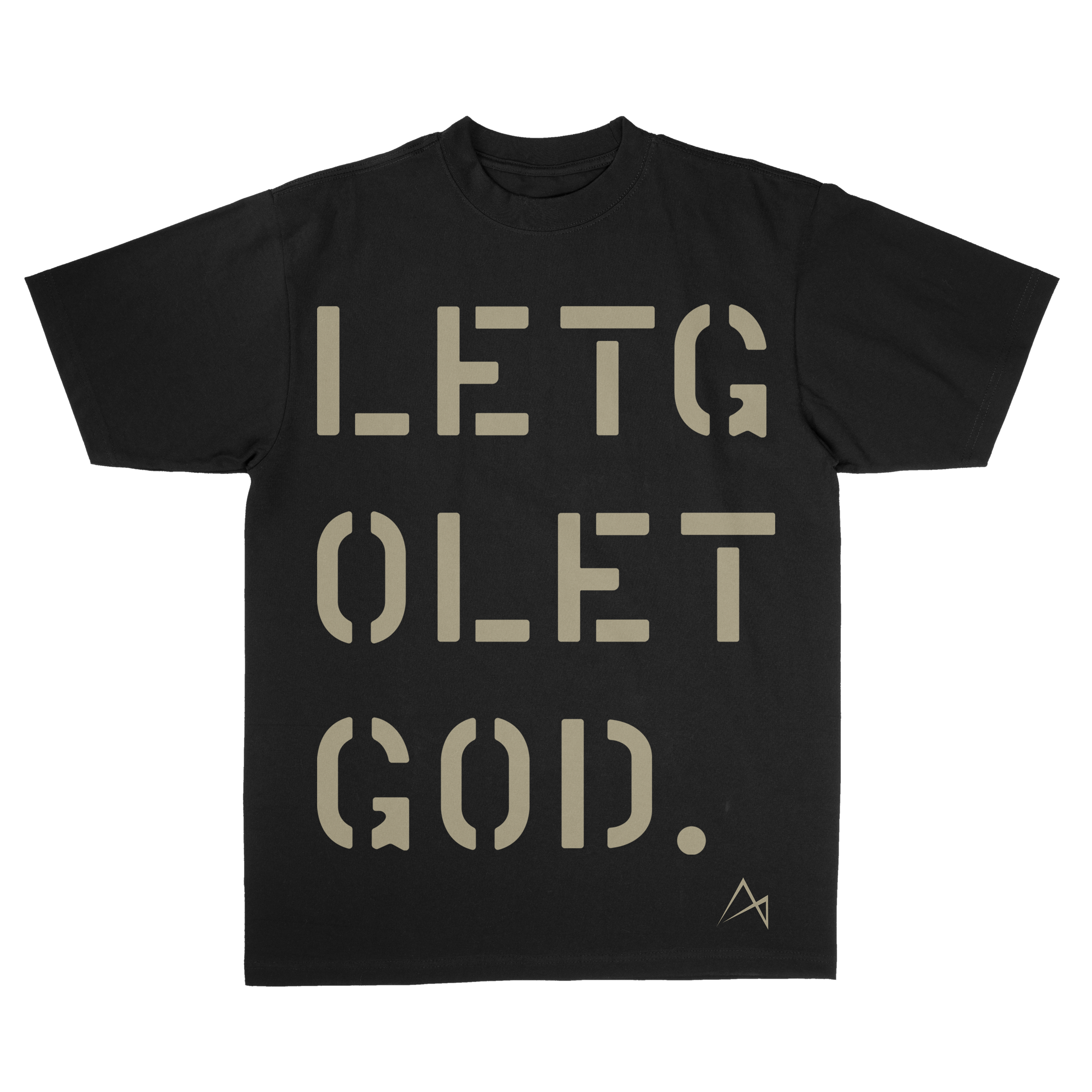 Let Go, Let God Tee - Black