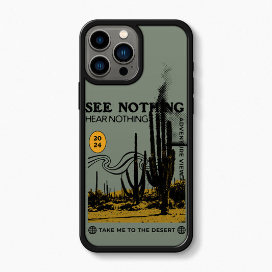 See Nothing Mag Safe Tough iPhone Case - Black