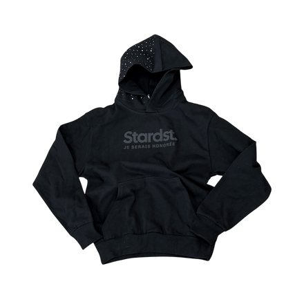 RHINESTONE STARDST Hoodie - Black
