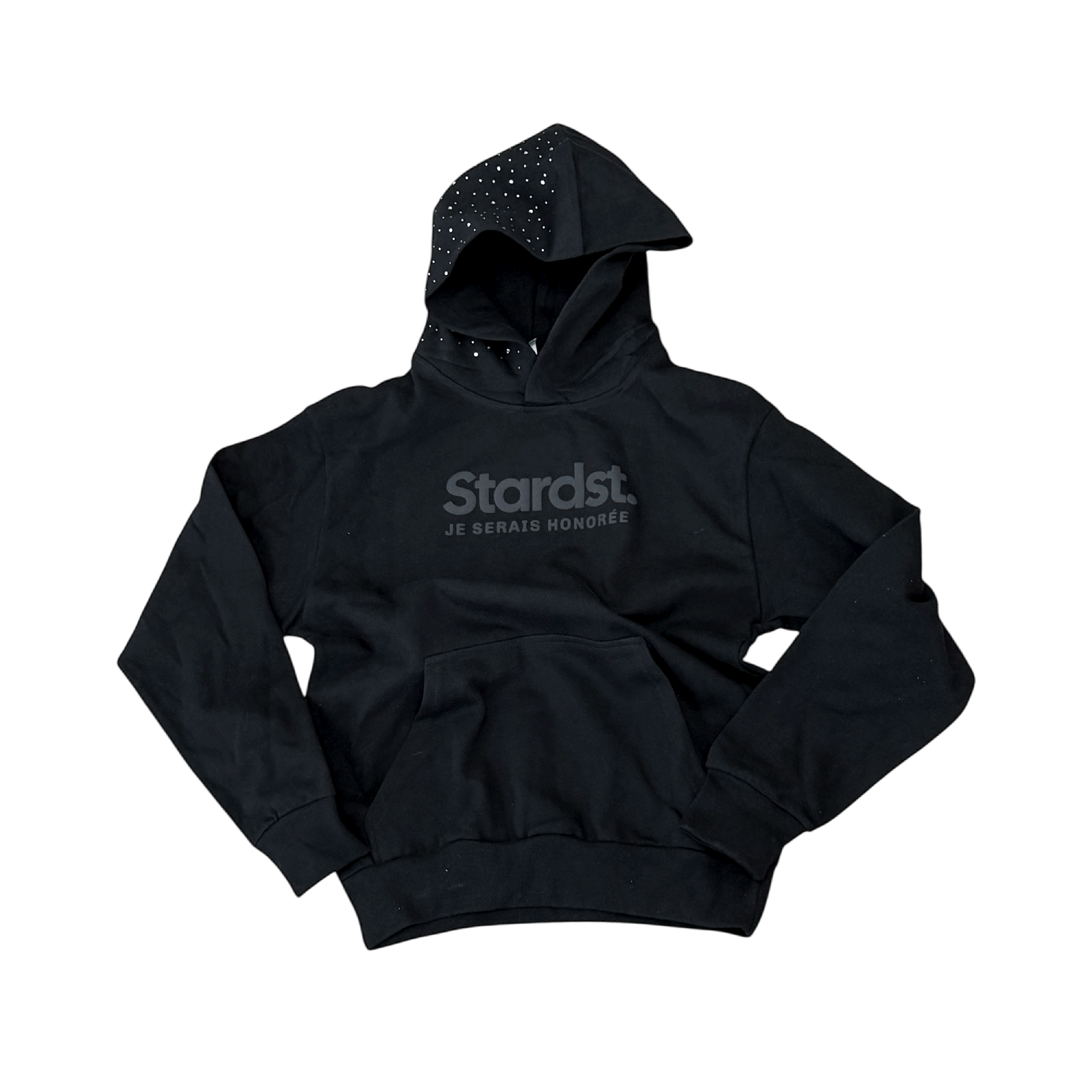 RHINESTONE STARDST Hoodie - Black